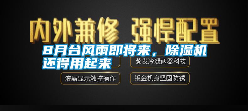 8月臺風雨即將來，除濕機還得用起來