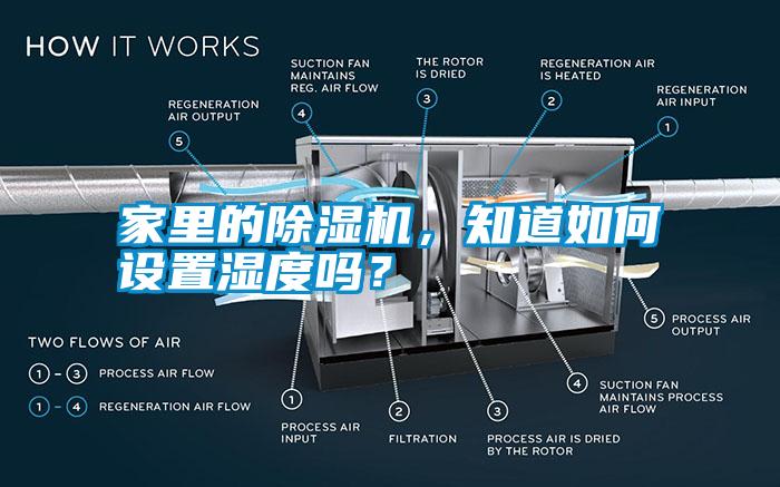 家里的除濕機(jī)，知道如何設(shè)置濕度嗎？