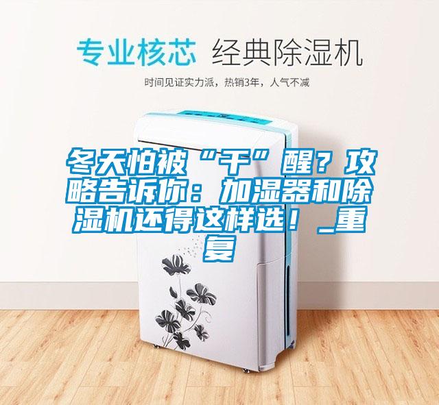 冬天怕被“干”醒？攻略告訴你：加濕器和除濕機還得這樣選！_重復