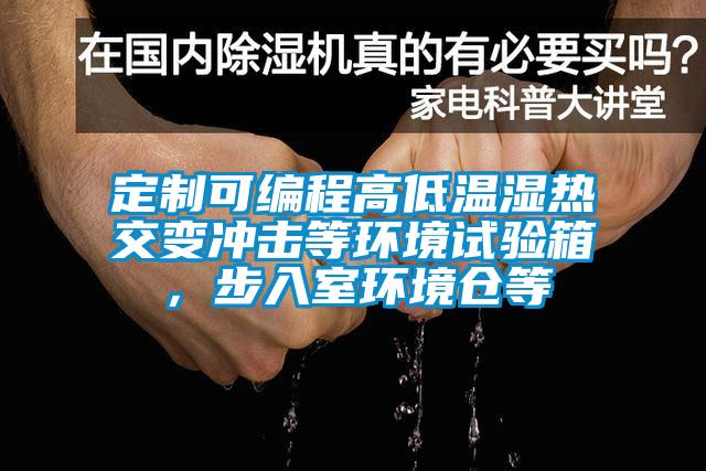 定制可編程高低溫濕熱交變沖擊等環(huán)境試驗(yàn)箱，步入室環(huán)境倉(cāng)等