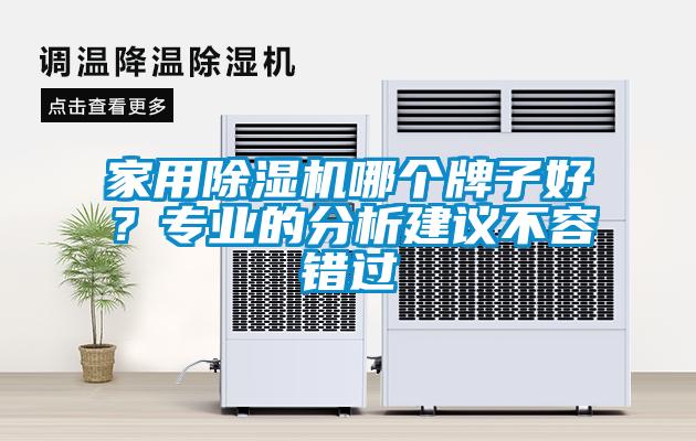 家用除濕機(jī)哪個牌子好？專業(yè)的分析建議不容錯過