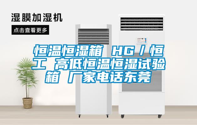 恒溫恒濕箱 HG／恒工 高低恒溫恒濕試驗箱 廠家電話東莞