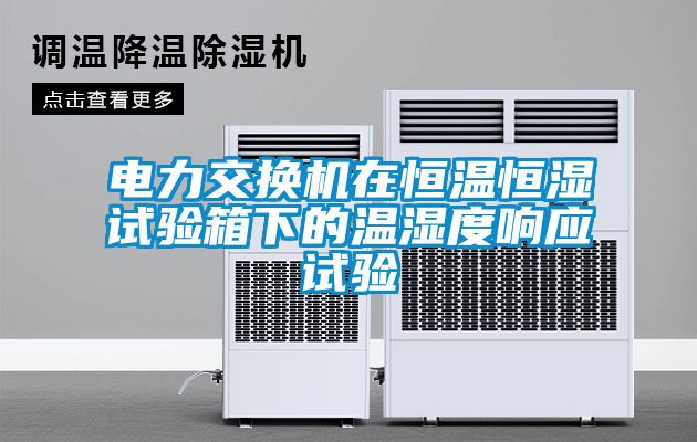 電力交換機在恒溫恒濕試驗箱下的溫濕度響應(yīng)試驗