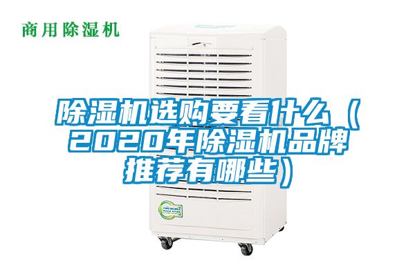 除濕機選購要看什么（2020年除濕機品牌推薦有哪些）